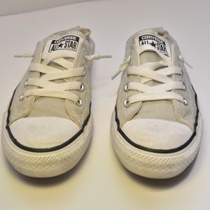 Women's Converse slip on sneakers sz 8 Gray